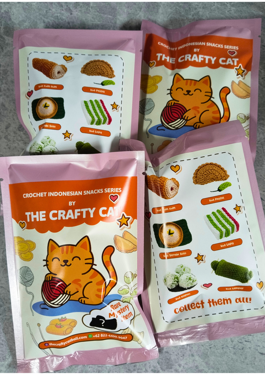 Blind Bag Bundle of 3: Crochet Traditional Indonesian Snacks Series