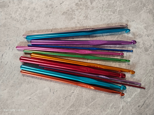 Set of 12 Aluminium Crochet Hook, Hakpen set