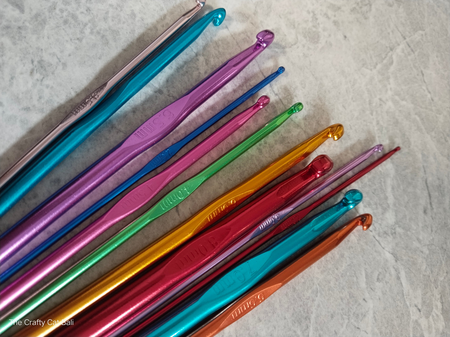 Set of 12 Aluminium Crochet Hook, Hakpen set