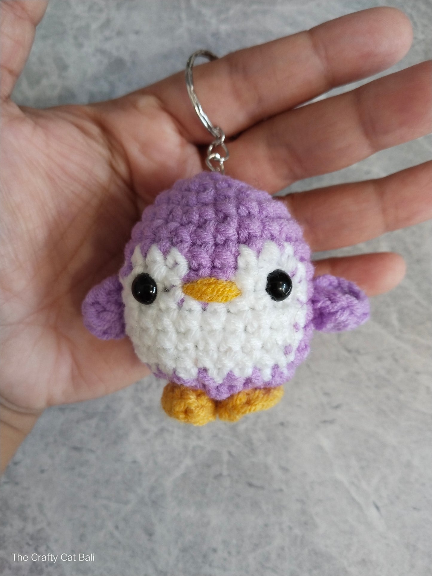 Little Penguin Crocheted Keychain