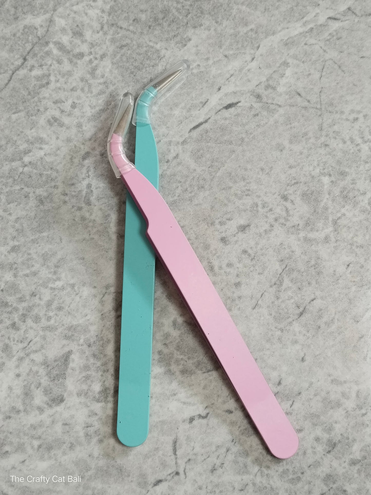 Pinset / tweezer for scrapbooking, beads, glitter, eyelashes, etc.