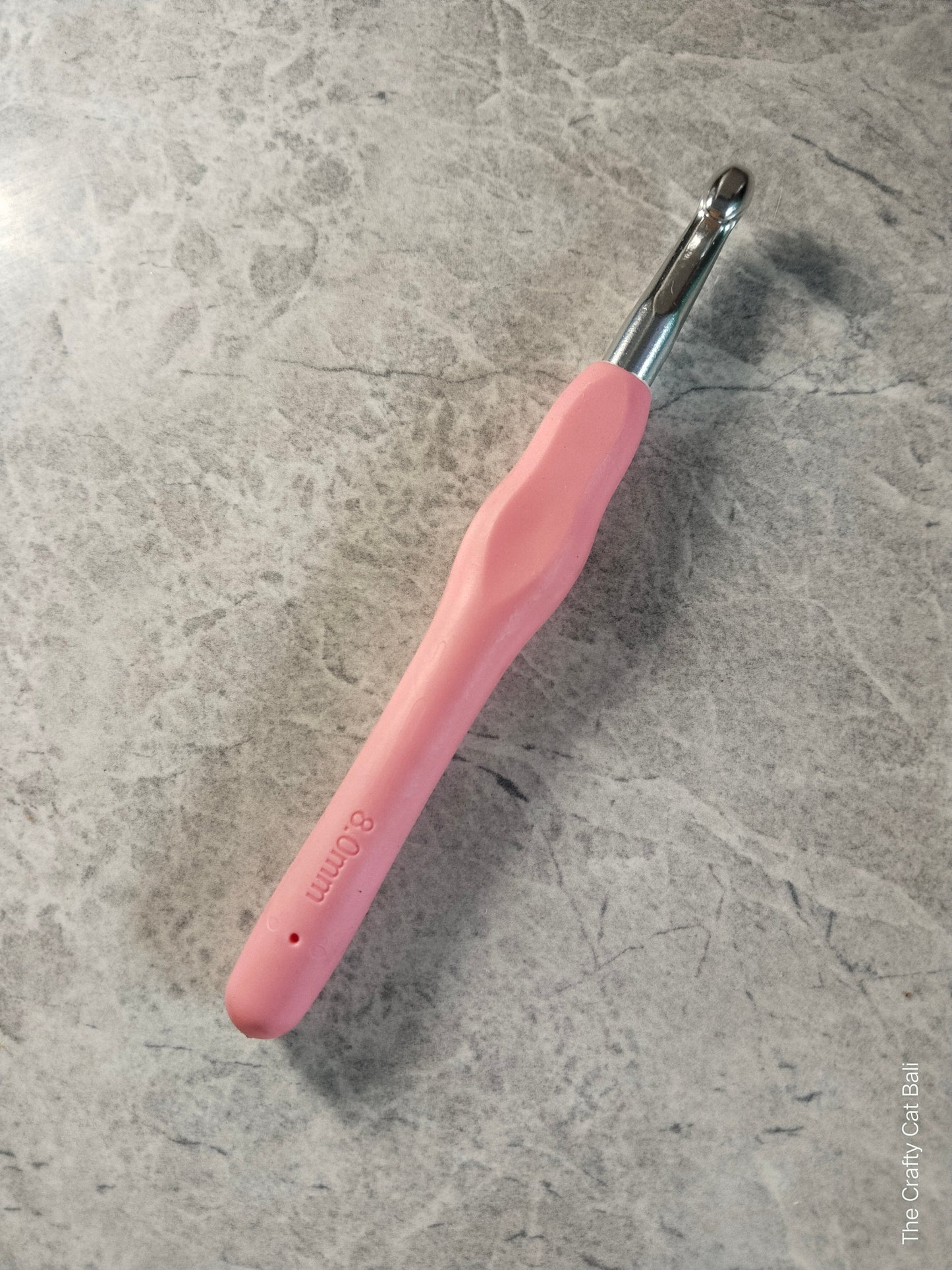 Aluminum Hooks with Soft Grip Handle - size 8.0 mm