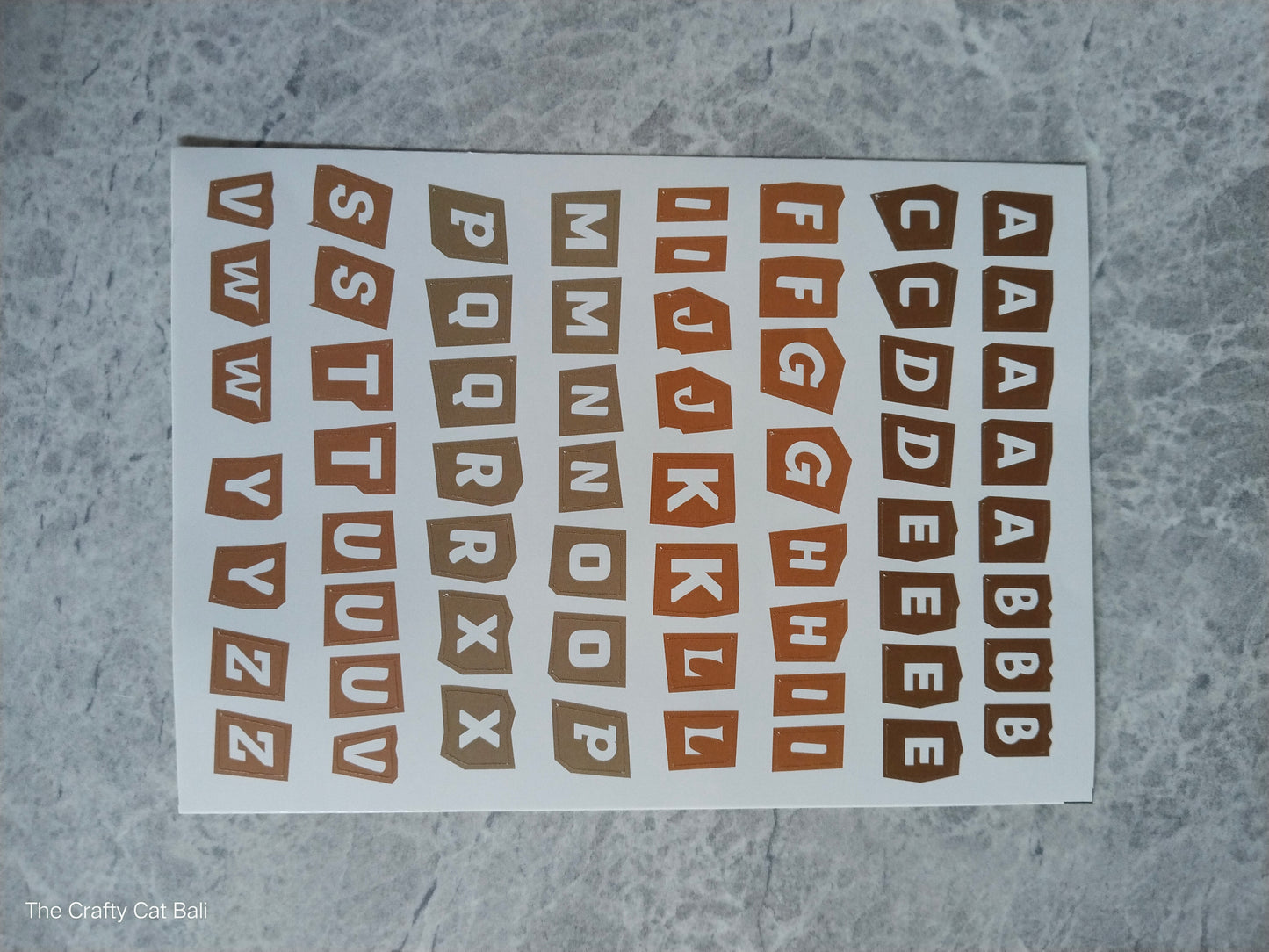 Alphabet Stickers