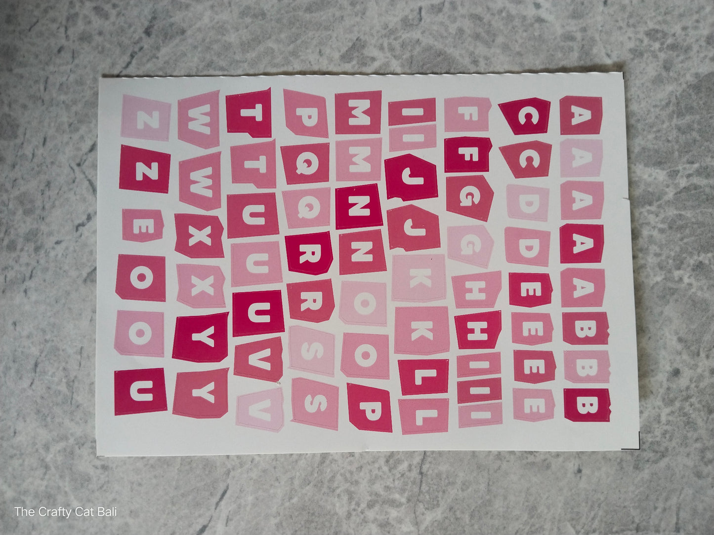 Alphabet Stickers