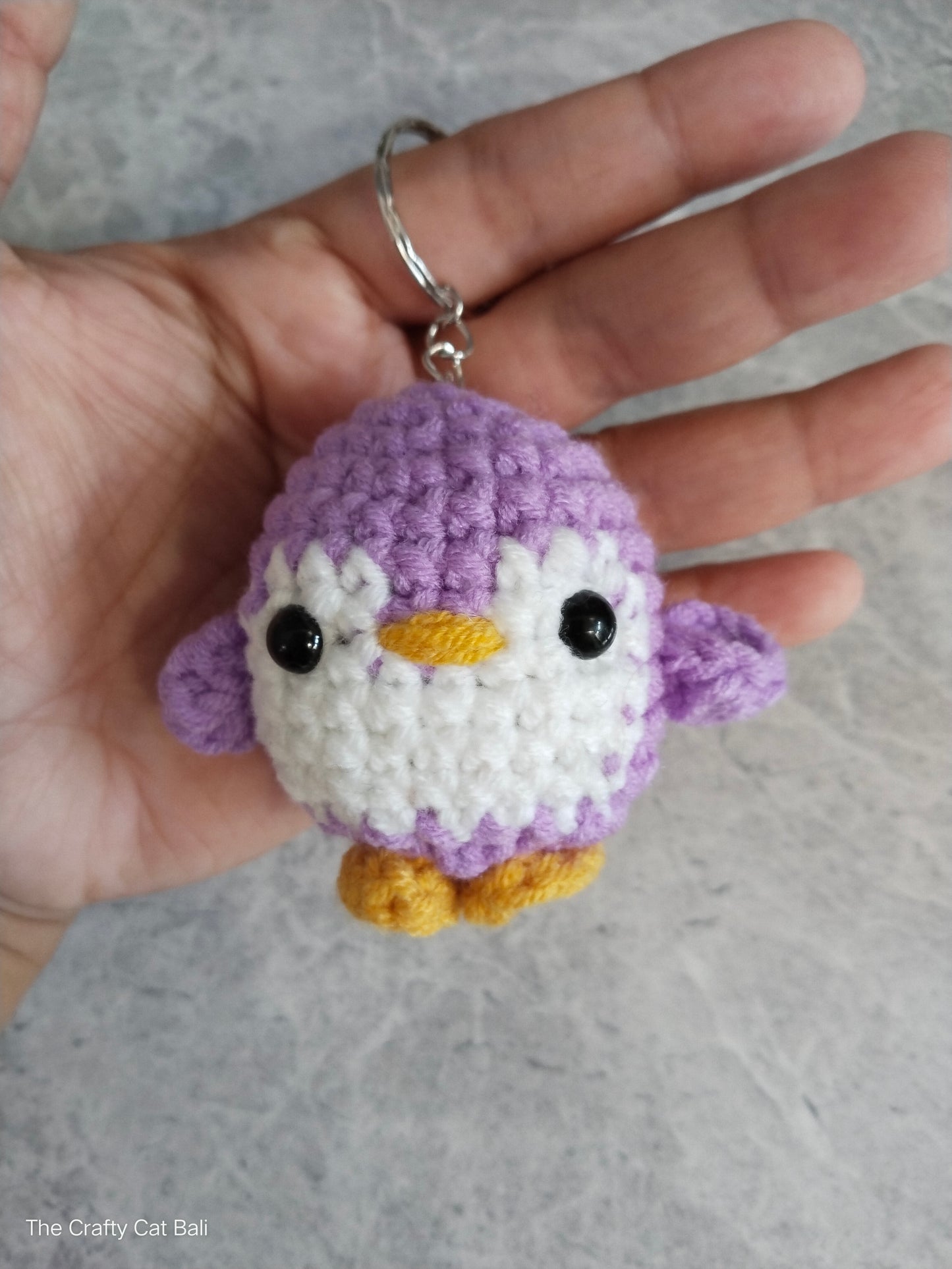 Little Penguin Crocheted Keychain