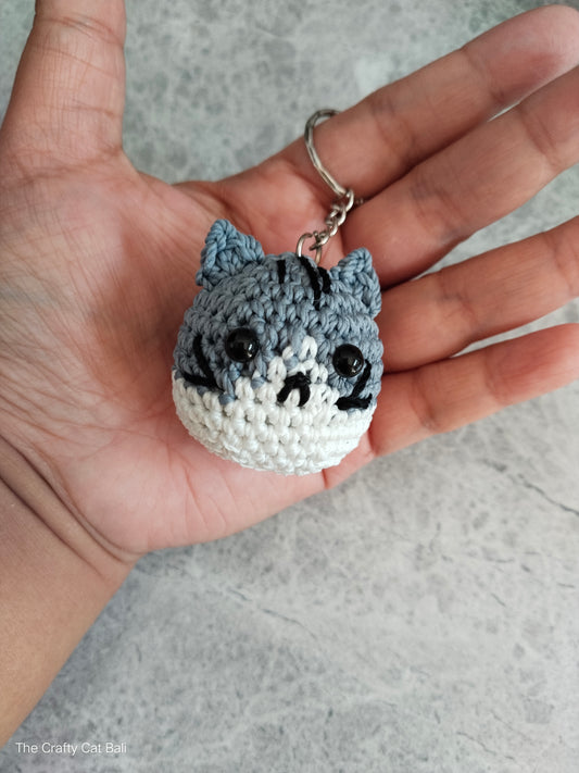 Little Kitty Crocheted Keychain