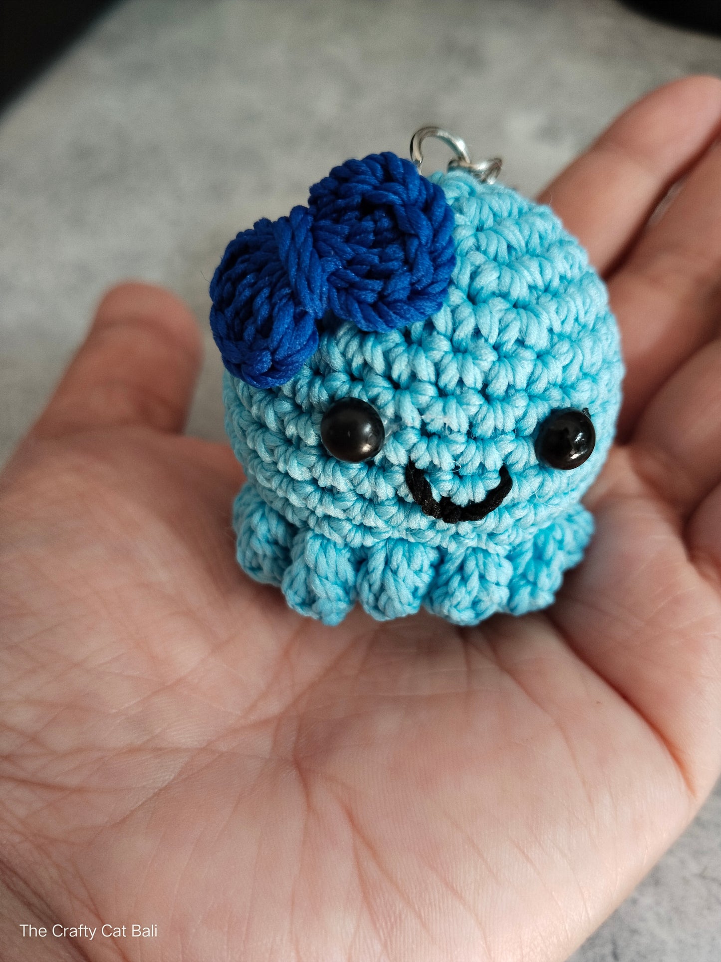 Little Octopus Crocheted Keychain