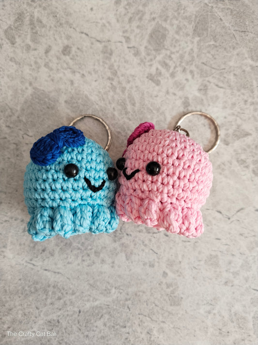 Little Octopus Crocheted Keychain