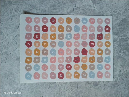 Alphabet Stickers