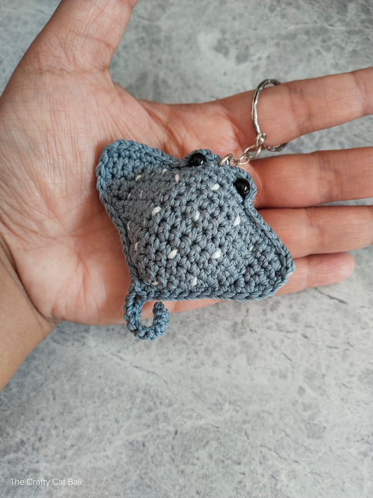 Little Ray Crocheted Keychain