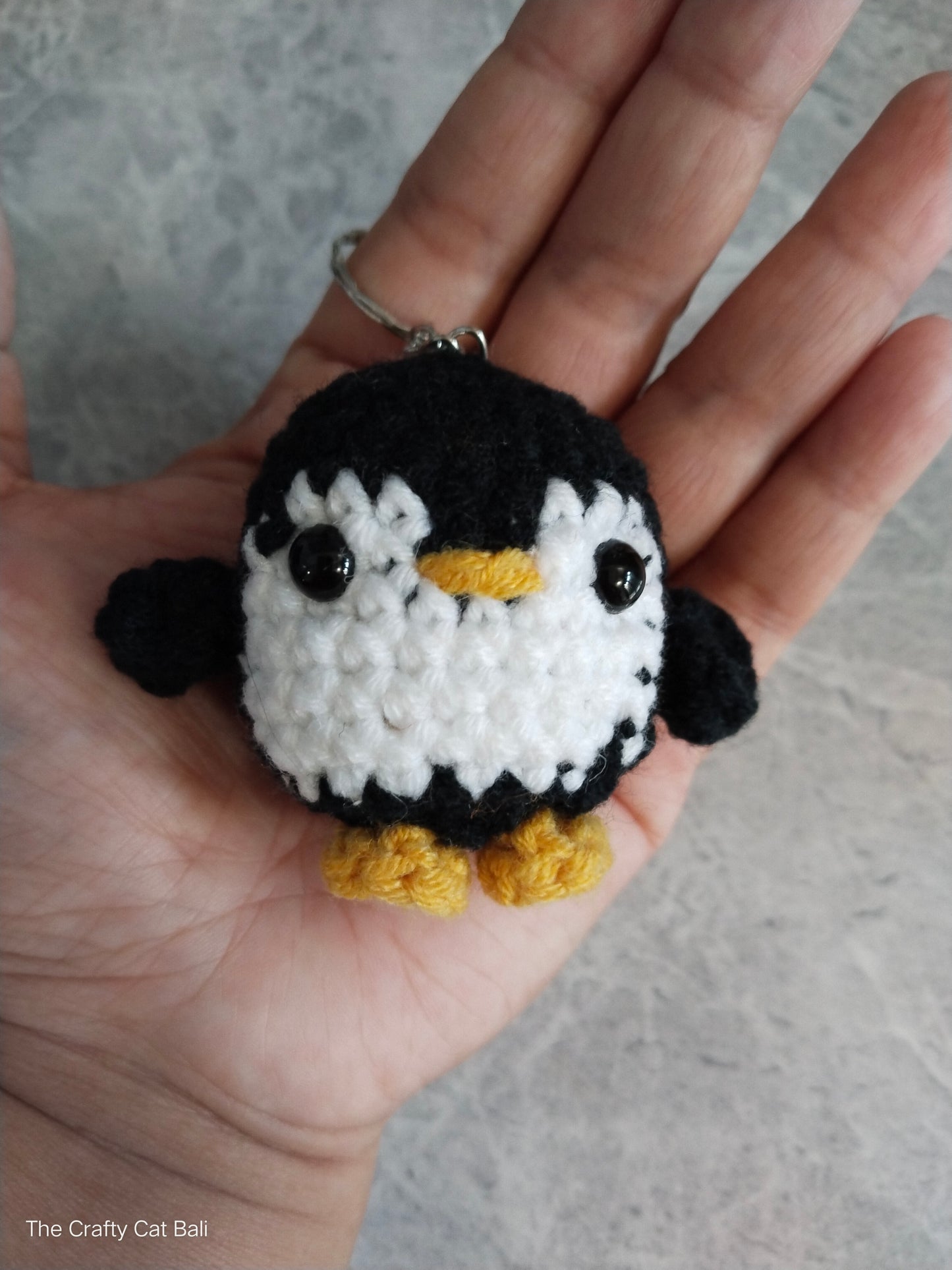 Little Penguin Crocheted Keychain