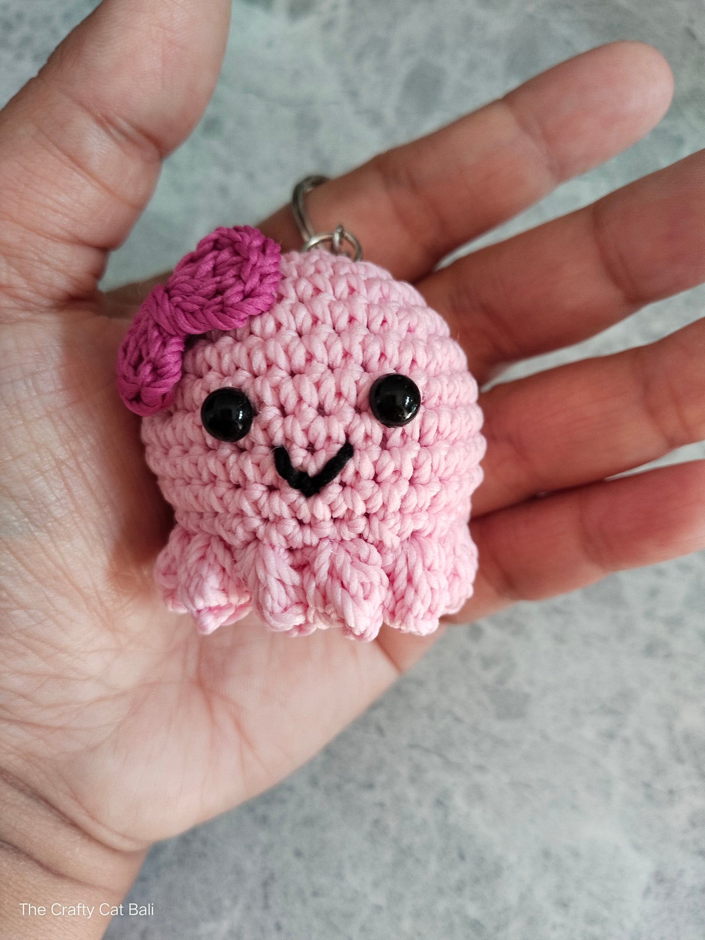 Little Octopus Crocheted Keychain
