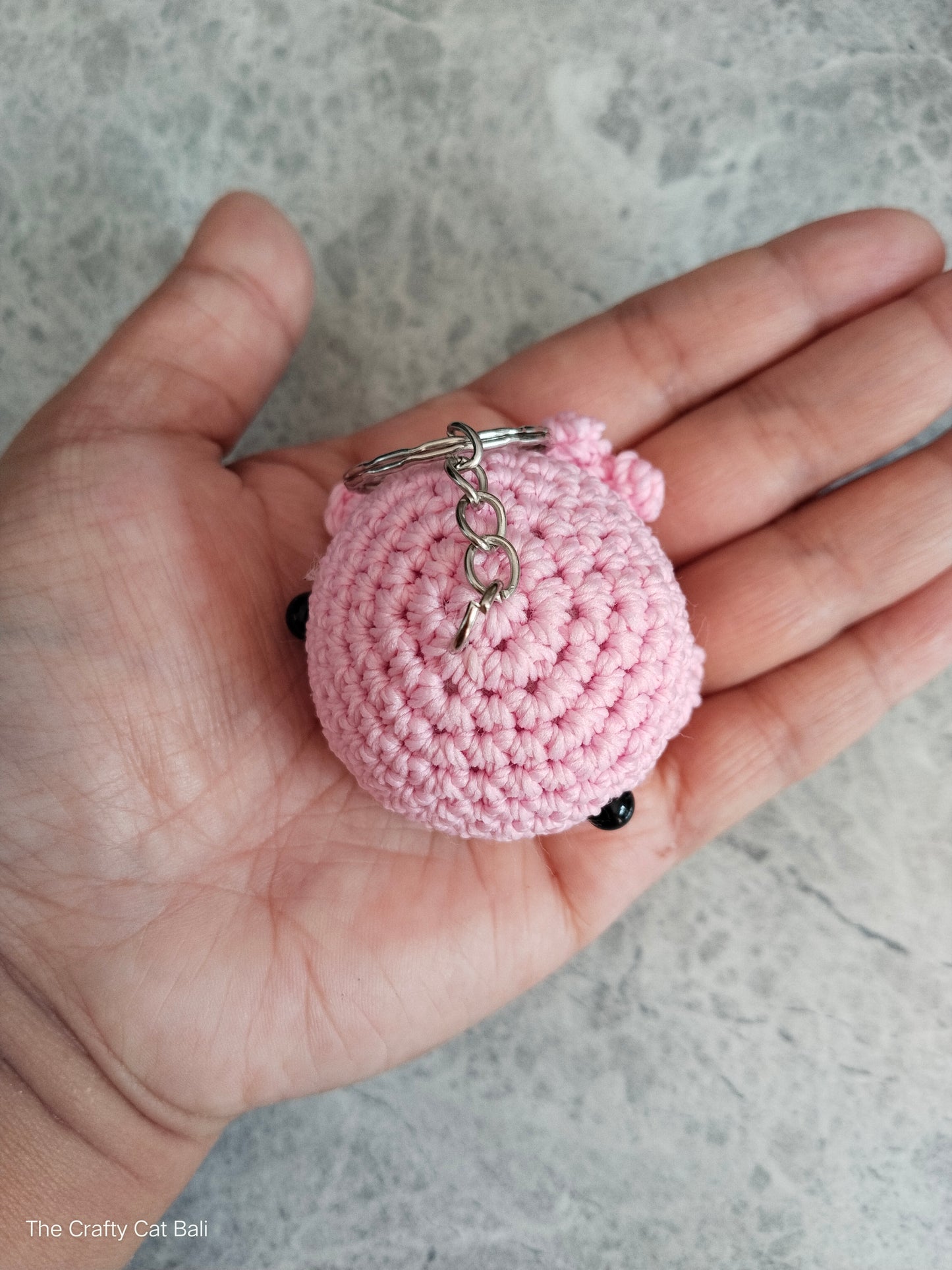 Little Whale Crocheted Keychain