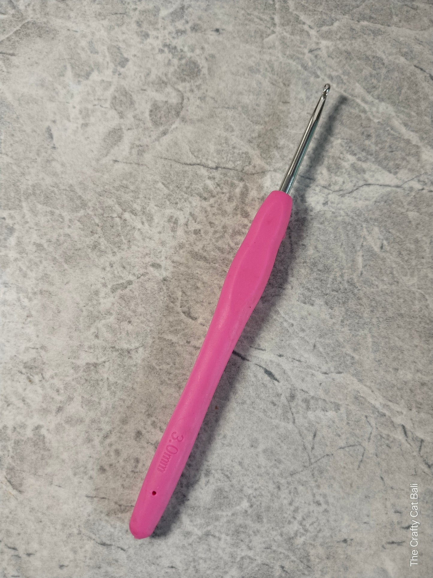 Aluminum Hooks with Soft Grip Handle - size 3.0 mm
