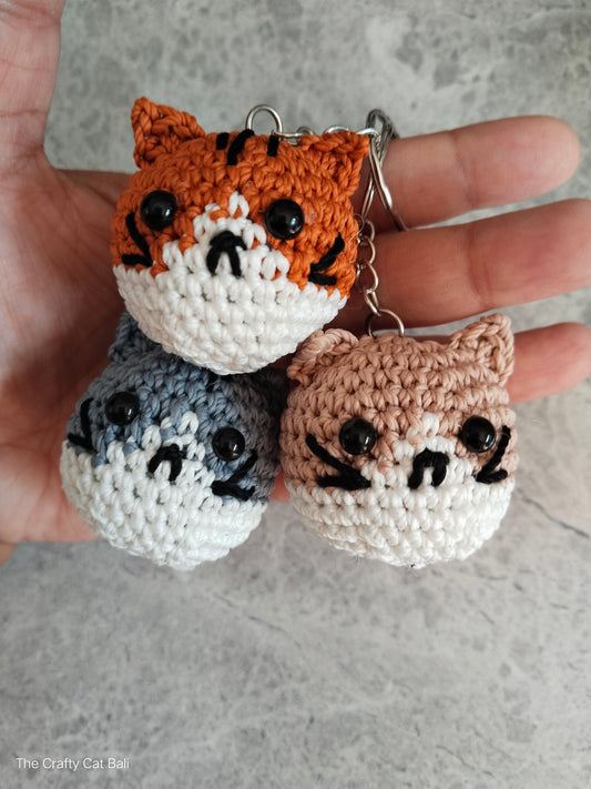 Little Kitty Crocheted Keychain