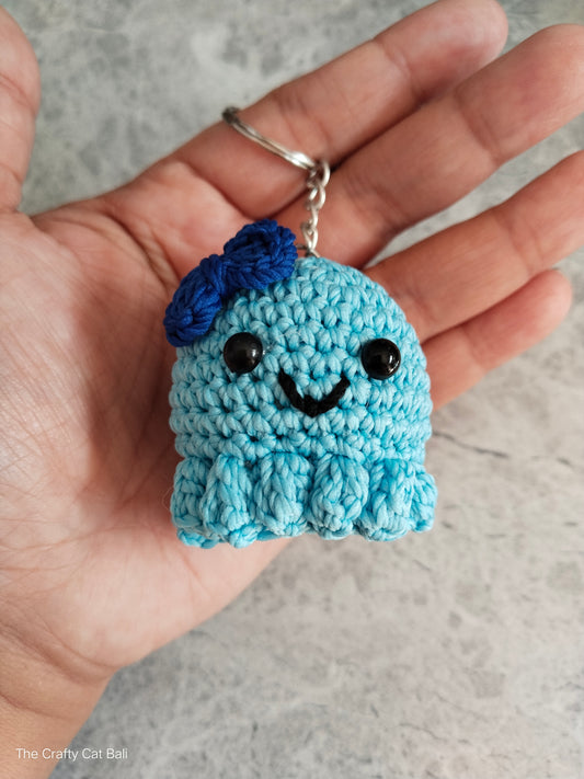 Little Octopus Crocheted Keychain