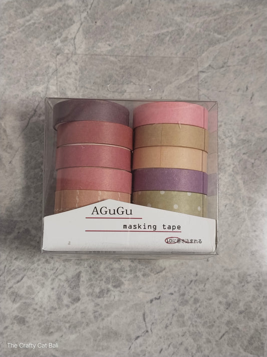 Washi tape - set of 10 rolls